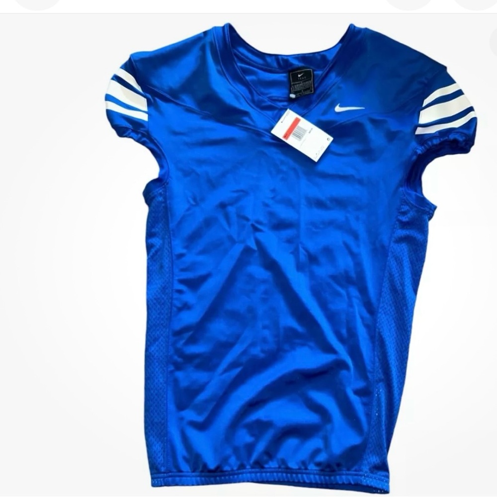 Men’s Nike Football Practice Blank Performance Jersey Blue CI3767-494 Size M